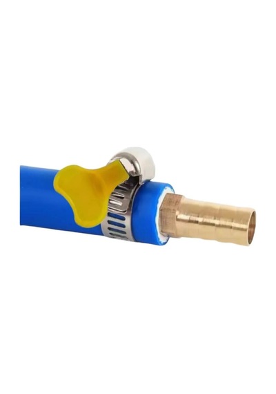 Hortum Kelepçesi Plastik Kelebek 2 Adet Ve 2 Yollu Pirinç Konnektör 12mm-1/2' 16 x 25