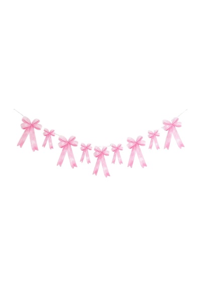 Pembe Fiyonk Temalı Kağıt Parti Banner Diğer