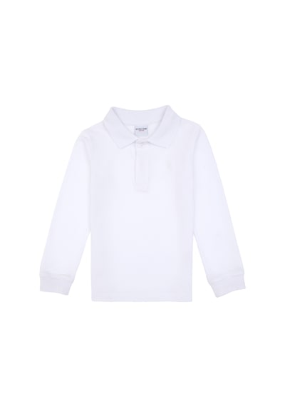 U.S. Polo Assn. Erkek Çocuk Beyaz Basic Polo Yaka Sweatshirt 50307821-VR013