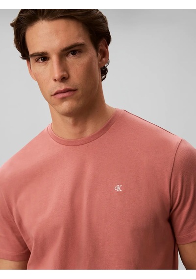 Calvin Klein Ss Classıc Monogram, Gda Pembe Erkek T-shirt