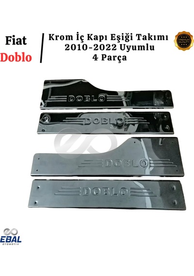 Fiat Doblo Krom İç Kapı Eşiği Takımı 2010-2022 Arası Paslanmaz Çelik