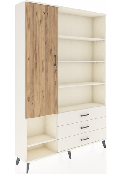 Arges Dolap 9 Raflı 3 Çekmeceli Tek Kapaklı 132x30x195 Aytaş... Aytaşı