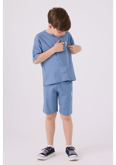 U.S. Polo Assn. Erkek Çocuk Mavi Bermuda Takım Us1779-c-v11 Mavi
