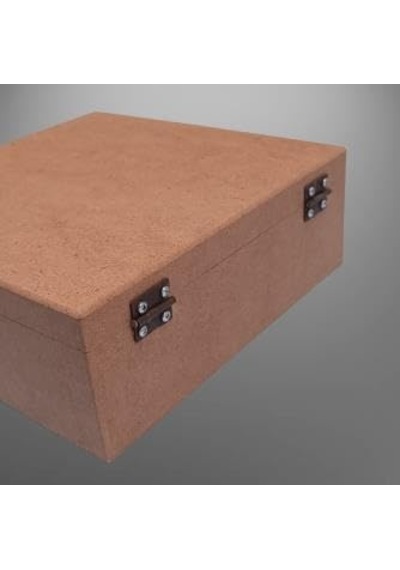 Hobi 90028 Dekoratif Model Takı Kutusu Bölmeli Ahşap Ham Mdf El Yapımı Diğer