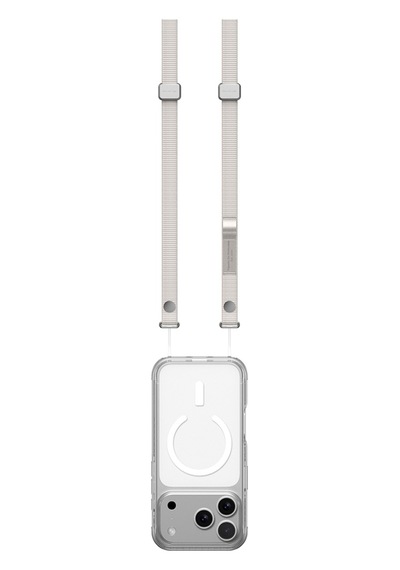 Amazingthing Titan Serisi Ayarlanabilir Manyetik Tasarımlı Telefon Ve Apple Uyumlu AirPods Boyun Askı İpi Gri Gri