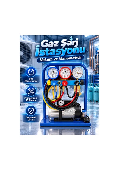 Thermotrick Vp-215 1/4 Hp 220v Gaz Şarj İstasyonu Lacivert