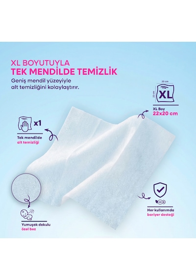 Med-cover Baby Pişik Önleyici Bakım Mendili 50'li x 3 Avantaj Paketi