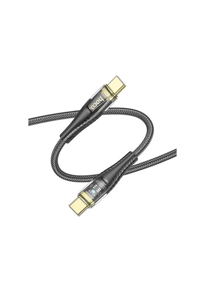 Hoco U121 Gold Standard Transparent Discovery Edition 60w Type-c To Type-c Hızlı Şarj Ve Data Kablosu 1.2metre