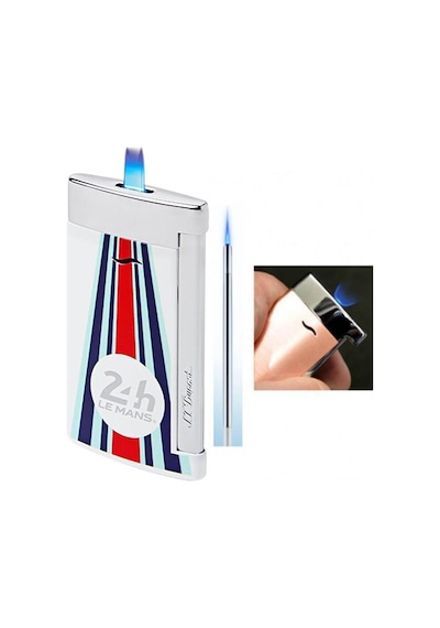 S.t. Dupont Le Mans Slim 7 Çakmak 027788 Beyaz/mavi