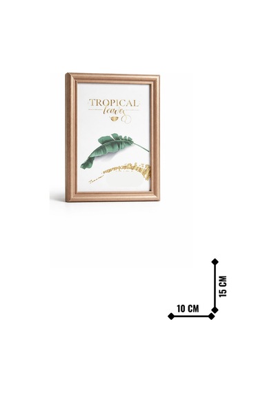 Parlak Kenar Çerçeve Bronz 15x10 Cm