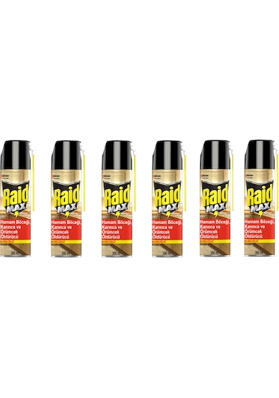 Raid Max Böcek Savar Kokusuz Sprey 6 x 300 ML