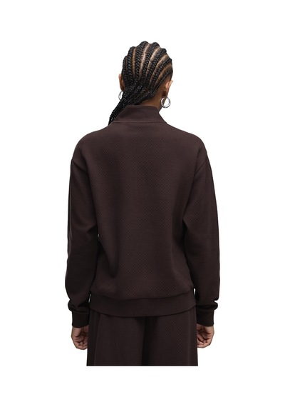 Puma Essentials Elevated Half-zip Kadın Kahverengi Günlük Stil Sweatshirt 69401633