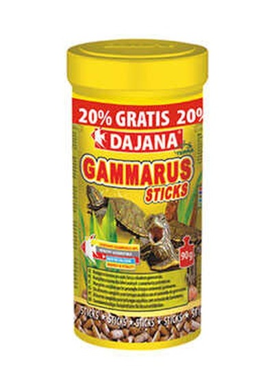Gammarus Sticks 250 Ml+50 Ml Hediye Kaplumbağa Yemi 108 Gr