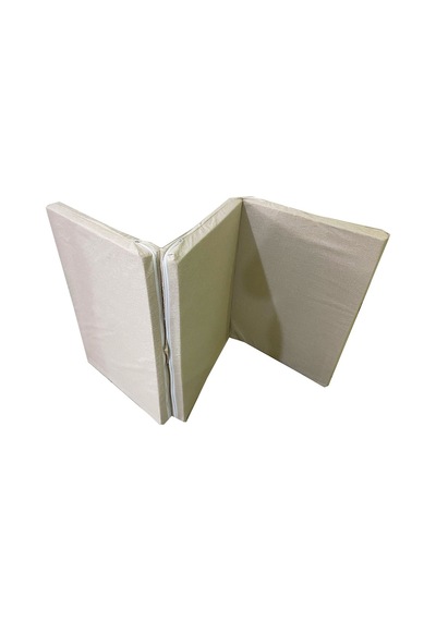 Viphomeconcept Katlanır Yer Yatağı Sünger Yatak Krem Kırçıllı 80X180 Cm-7 Cm