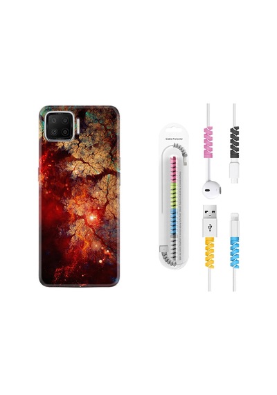 Oppo A73 Kılıf Kablo Koruyuculu Yeryüzü 1764