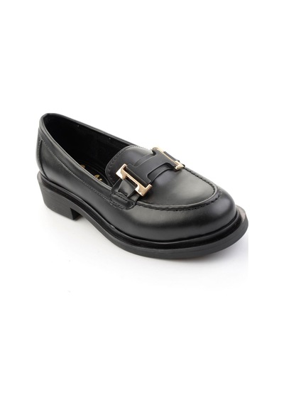 Bambi Siyah Kadın Loafer Ayakkabı K01257050309