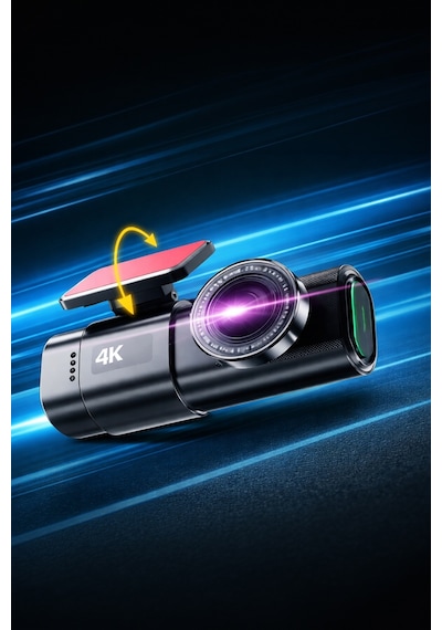 Mioji G300 Plus 4k Gps G-sensör Gece Görüşü Wifi Arka-ön Araç İçi Kamera 128gb Hafıza Kartı