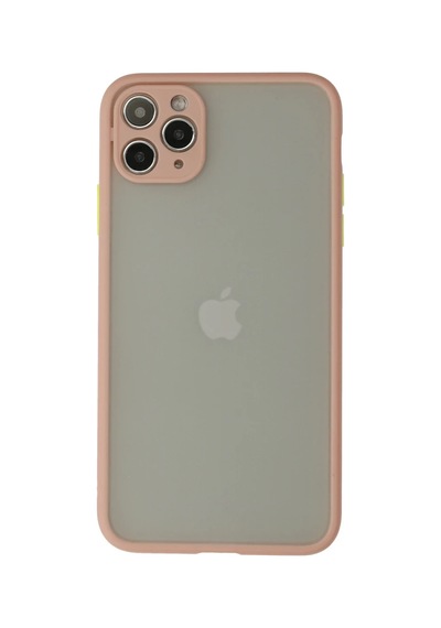 Apple Uyumlu iPhone 12 Pro Max Kılıf Montreal Silikon Kapak - Pembe 0.2M-Çok Renkli