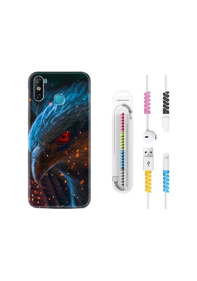 Infinix Smart 4 Kılıf Kablo Koruyuculu Şahin 1756