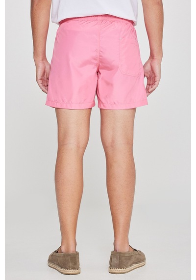 Ac&co / Altınyıldız Classics Erkek Pembe Standart Fit Normal Kesim Hızlı Kuruyan Yan Cepli Desenli Mayo Pembe