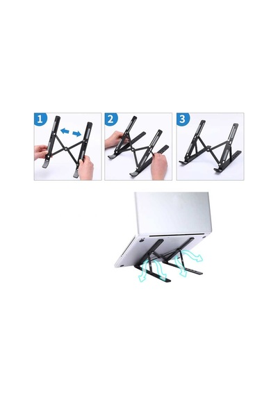 Zore F1 Ayarlanabilir Tablet Laptop Standı Gümüş