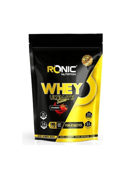 Whey Ultimate 1000 G Kas Yapılanmasına Yardımcı Protein Tozu Çilek Aromalı