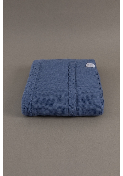 Trenza İndigo Çift Kişilik Battaniye 200x220 15040 Indigo