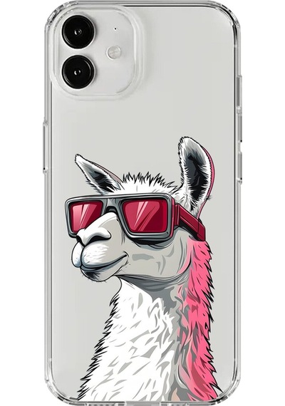 Apple Uyumlu iPhone 12 Mini Şeffaf Kılıf Cool Lama Tasarımlı