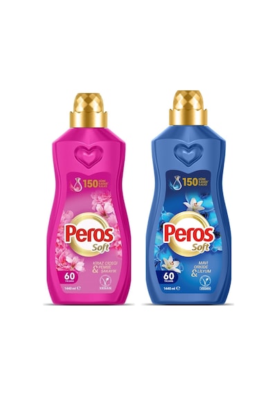 Peros Soft 1440 Ml Kiraz Çiçeği Ve Mavi Orkide 2 Li Set 2'li Set