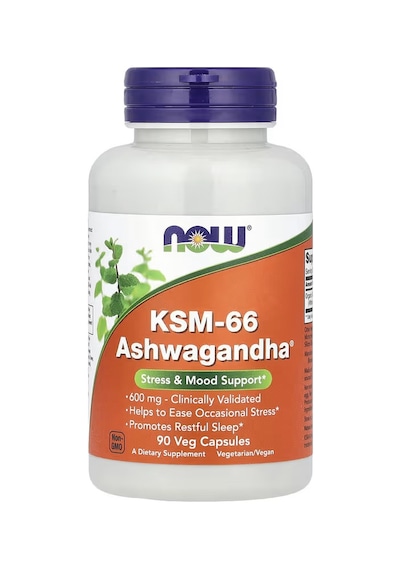 Now Foods Ksm66 Ashwa/gandha 600 Mg 90 Veggie Caps