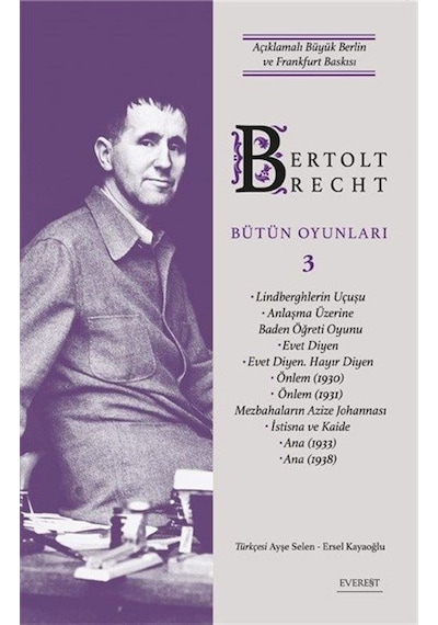 Bertolt Brecht Bütün Oyunları 3 Karton Kapak / Bertolt Brecht