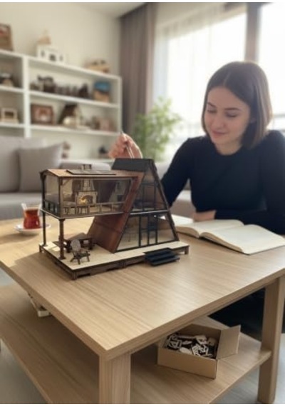 Kendin Yap Maket Ev Kış Evi