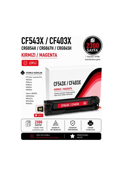 Cf543x-cf403x-crg054h-crg067h-crg045h Kırmızı
