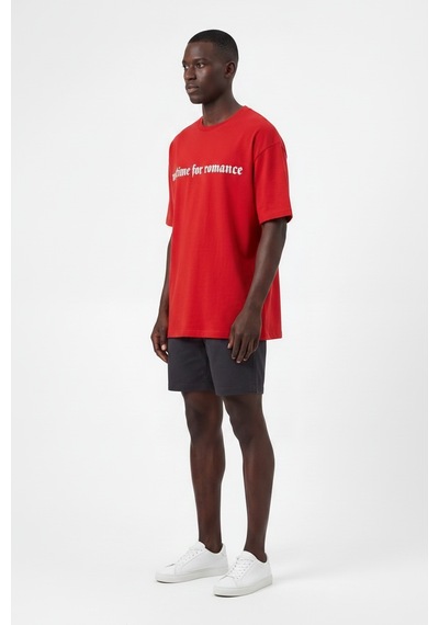 Blow Up Future Gen Natim Kırmızı Oversize Erkek T-shirt 141491 SİYAH