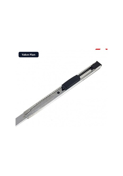 Trobus Falçata Tipi Dar Maket Bıçağı Çelik İnce Uçlu 9 Mm 2 Adet