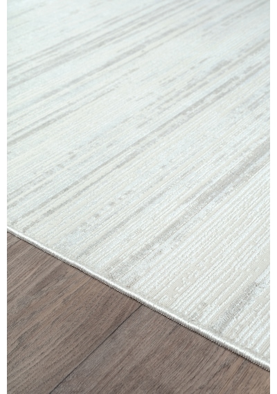 Bambum Soft 1002 Gri Düz Desen Modern Bambu Saten Kaymaz Taban Yıkanabilir Salon Mutfak Halısı Gri - Beyaz