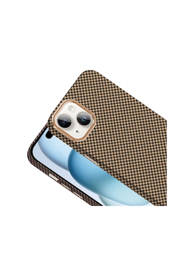 Teleplus Apple Uyumlu iPhone  14 Kılıf M-safe Karbon Fiber Tasarım Gross Kapak