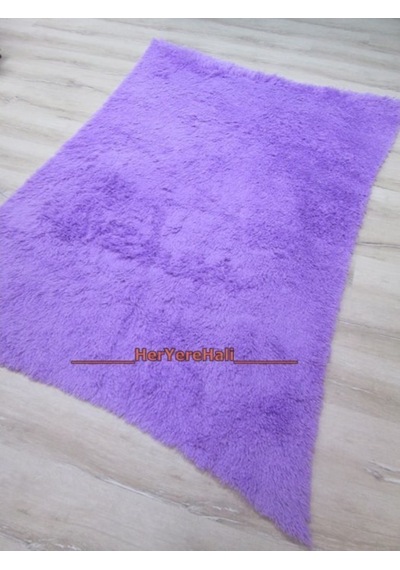 Doğuş Tavşan Tüyü Lila 140X200 Cm Yay Şeklinde Peluş Halı