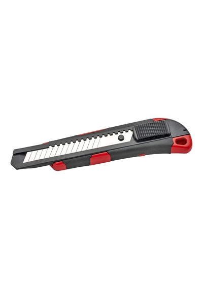 Çift Malzemeli Metal Maket Bıçağı 18 Mm Pro Kırmızı