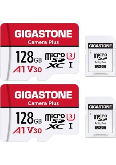 Gıgastone 128gb Microsdxc Hafıza Kartı Paketi, 2 + Sd Adaptör, Camera Plus, 100 Mb/s'ye Kadar. Aksiyon Kamerası, Gopro Ve Drone İçin, A1 V30 U3 Uhs-ı, Mini Çantalı Micro Sdhc Kart. Gıgastone 128gb Microsdxc Hafıza Kartı Paketi, 2 + Sd Adaptör, Camera Plus, 100 Mb/s'ye Kadar. Aksiyon Kamerası, Gopro Ve Drone İçin, A1 V30 U3 Uhs-ı, Mini Çantalı Micro Sdhc Kart.