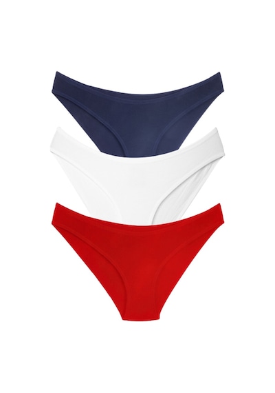 Alya Underwear Kadın Bikini Kesim Pamuklu Empirme Baskılı Slip Külot - 3 Adet - S, M, L, Xl, 2xl Çok Renkli T02