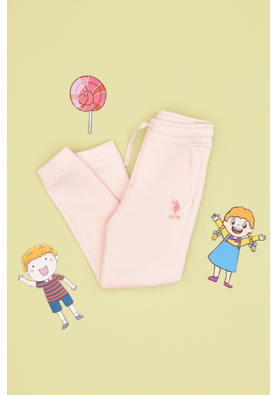 U.S. Polo Assn. Kız Çocuk Açık Pembe Şardonlu Jogger Eşofman Altı 50316914-VR078