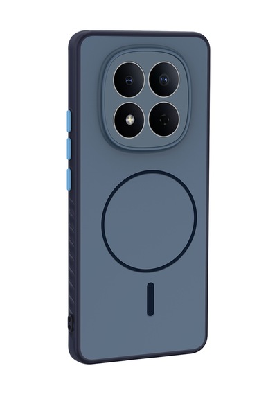 Xiaomi Redmi Note 15 5g Kılıf Kamera Lens Korumalı Magsafe Destekli Silikon Cherena Lacivert