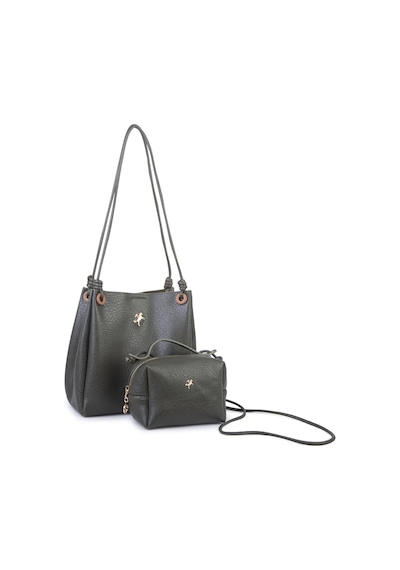 Nas Bag Kadın 2 Li Set Omuz Ve Çapraz Çanta Haki Taba Victoria