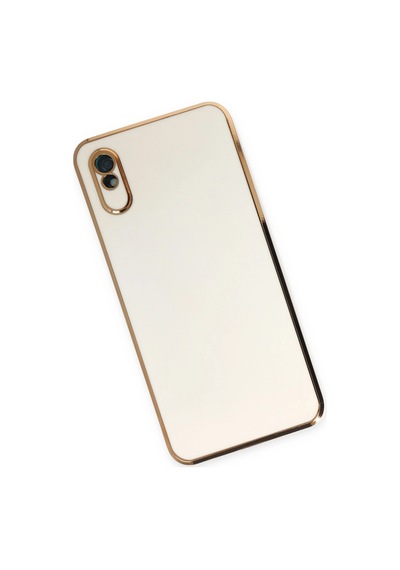 Xiaomi Redmi 9a Kılıf Volet Silikon - Beyaz -