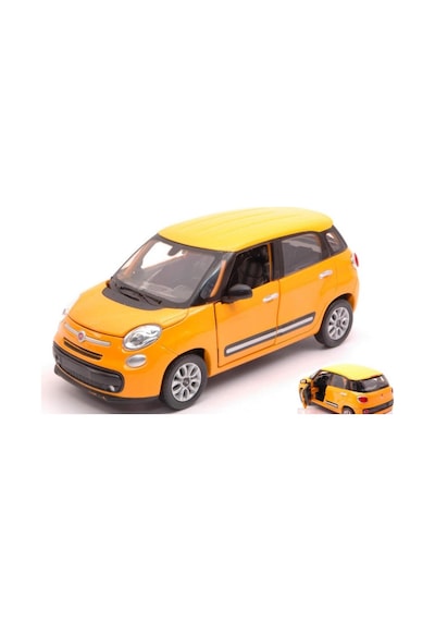 Welly Koleksiyon 1 / 24 Ölçek Fiat 500l Sarı Model Metal Araba
