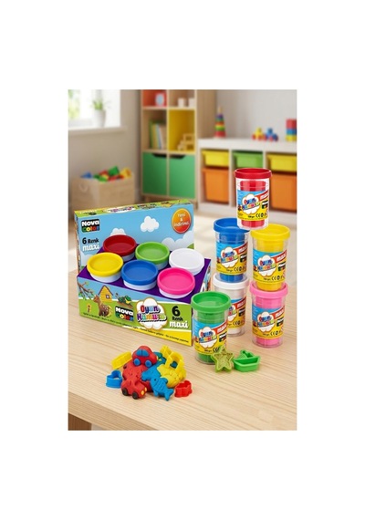 Oyun Hamuru 6 Renk 780gr 1 Paket Nova Color 6 Lı Oyun Hamuru Kurumaya Karşı Dirençli Okul Öncesi Kreş Yumuşak Dokulu Çok Renkli Oyun Hamuru 6 Renk 780gr 1 Paket Nova Color 6 Lı Oyun Hamuru Kurumaya Karşı Dirençli Okul Öncesi Kreş Yumuşak Dokulu Çok Renkli