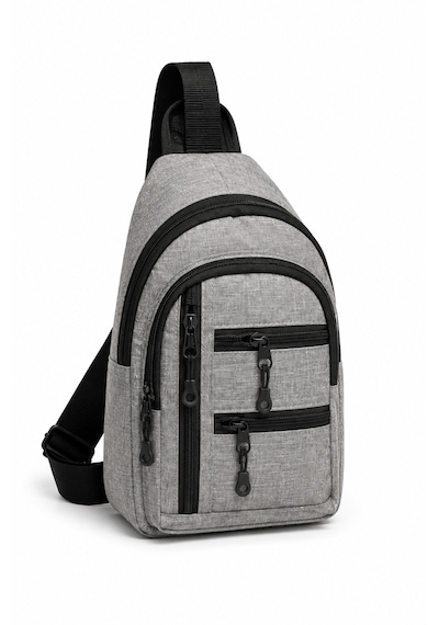 Bady Bag Çok Bölmeli Çapraz Erkek Omuz Çantası Günlük Kullanım İçin Pratik Tasarım gri