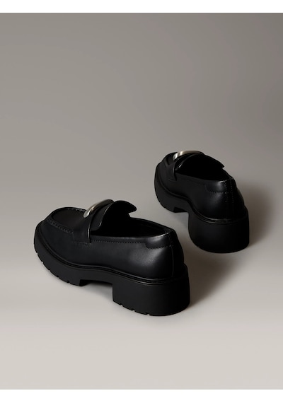 Calvin Klein Kadın Loafer Ayakkabı Yw0yw01912beh Siyah