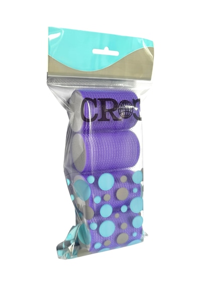 Croc Cb14 Mor Çap:4cm 4lü Mini Paket Bigudi Cırtlı Saç Bigudisi